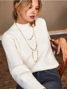 Sezane Orson Jumper Merino Wool Alpaca Blend